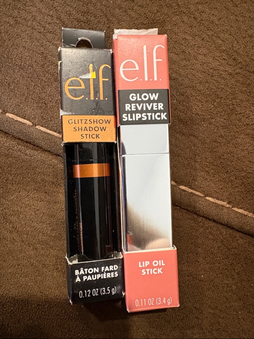 e.l.f. Glitzshow Shadow Stick & Glow Reviver Lipstick - Coral/Orange